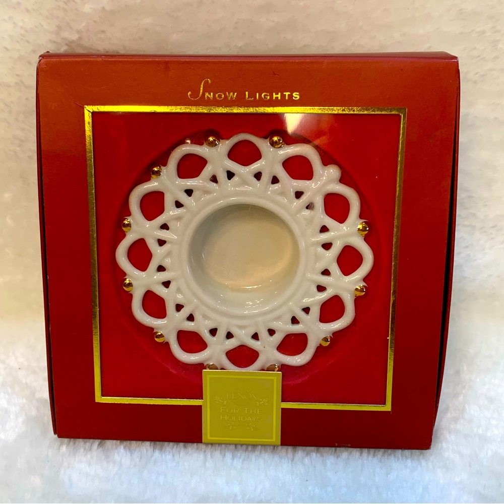 Lenox Snowlights Shimmer Votive/Tea light Candleholder